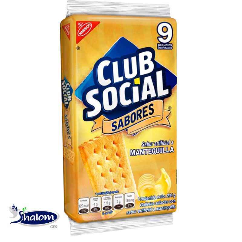 Galleta Club Social Mantequilla Bolsa*9Und