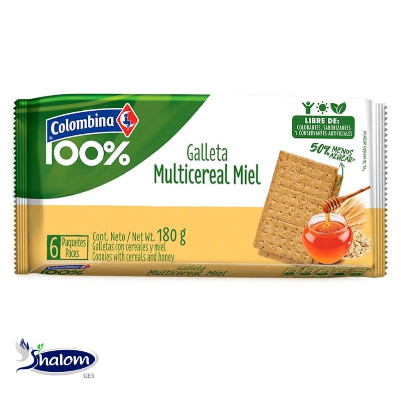 Galleta Colombina Multicereal Miel *300Grs