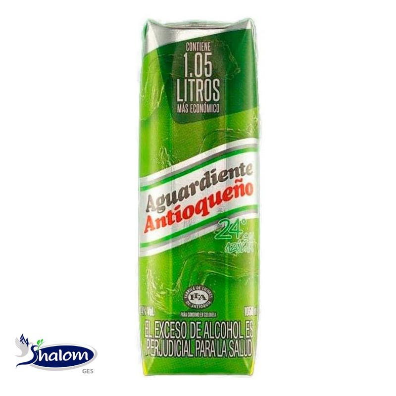 Aguardiente Antioqueño Verde Tetra *1050Ml