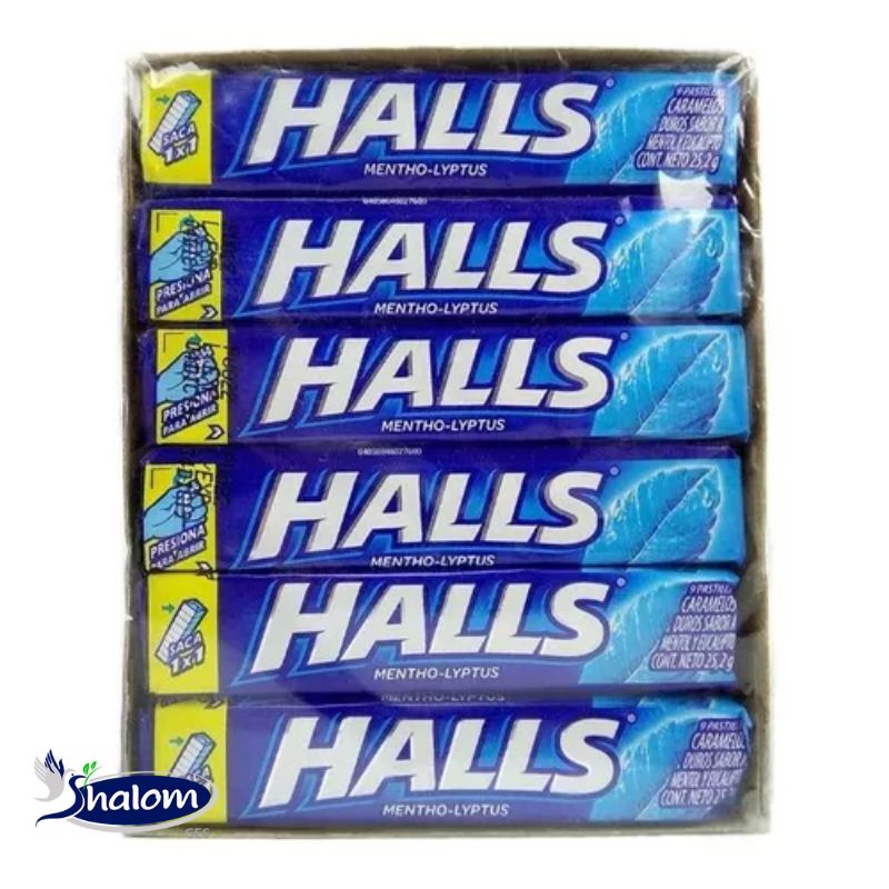 MENTA EN BARRA HALLS  X25.2GR - CAJAX12