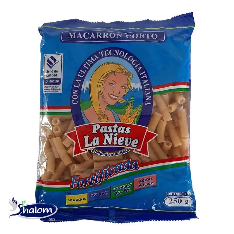Pasta La Nieve Macarron Corto *250Gr