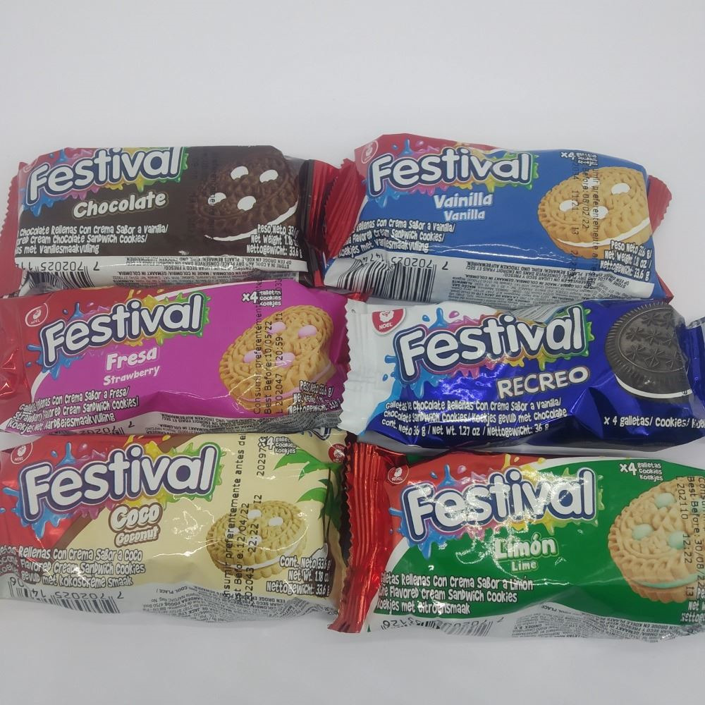 GALLETA FESTIVAL X36GR SABORES SUTIDOS