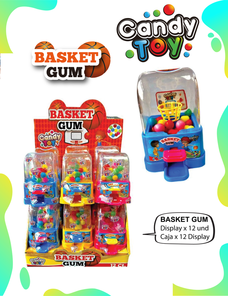 CANDY TOY BASKET GUM - 1 UND