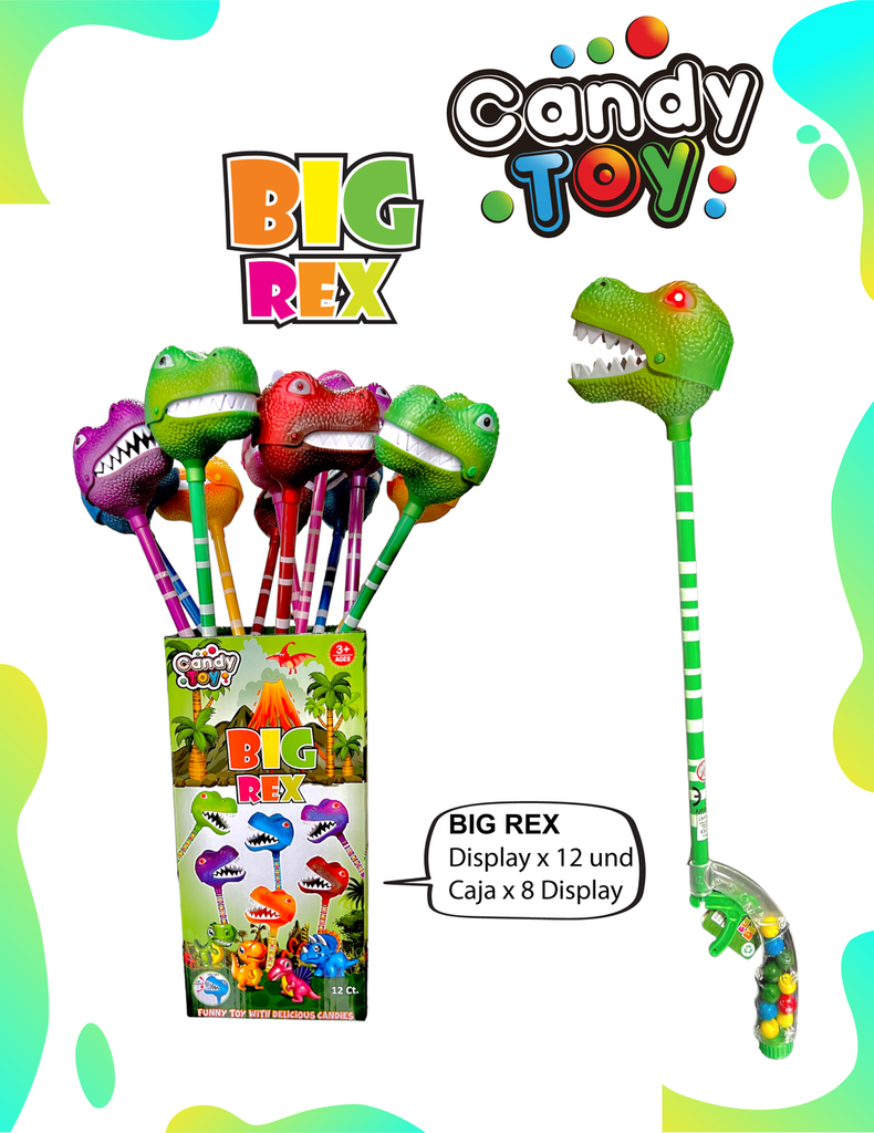 CANDY TOY BIG REX - 12 UND