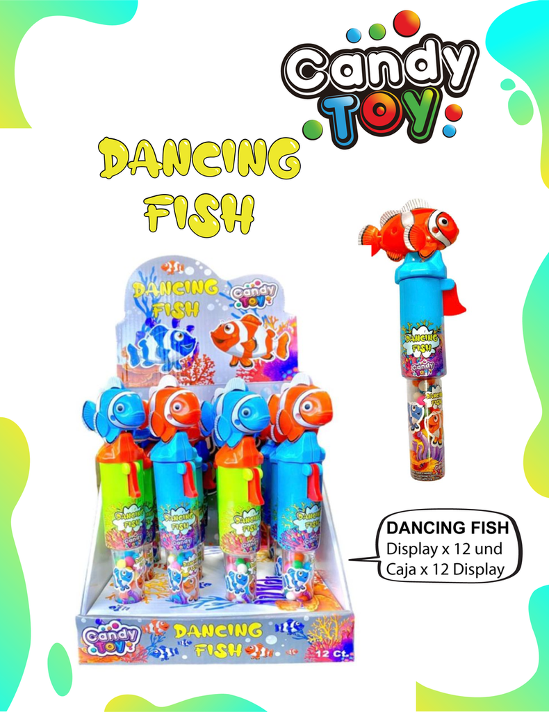 CANDY TOY DANCING FISH - 1 UND