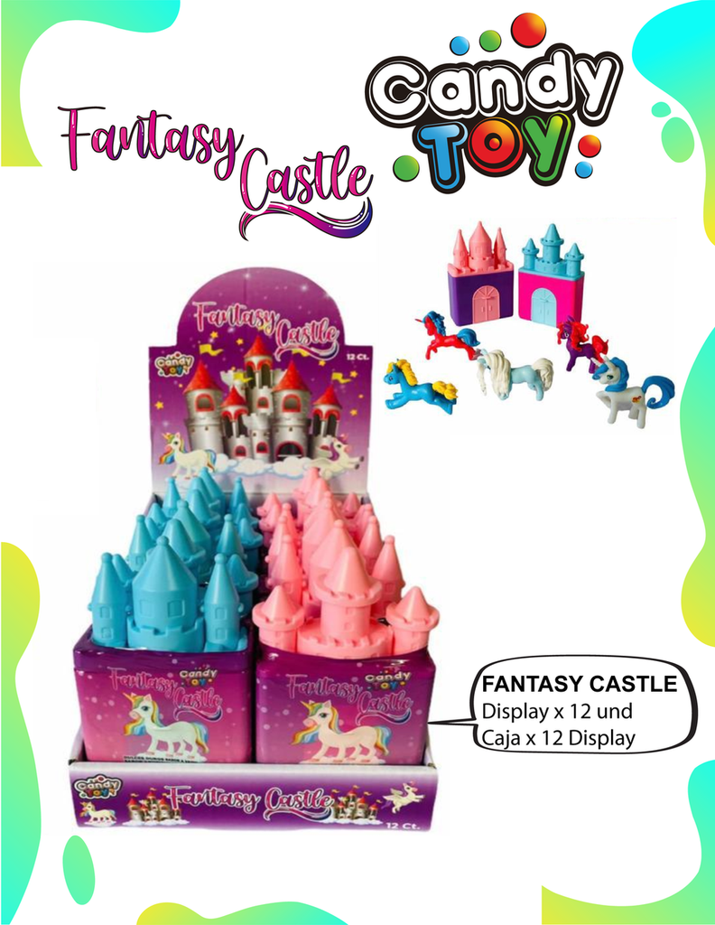 CANDY TOY FANTASY CASTLE - 12 UND