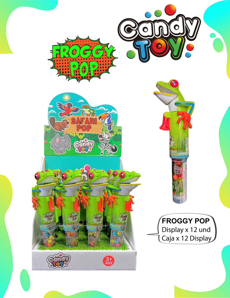 CANDY TOY FROGY POP - 1 UND