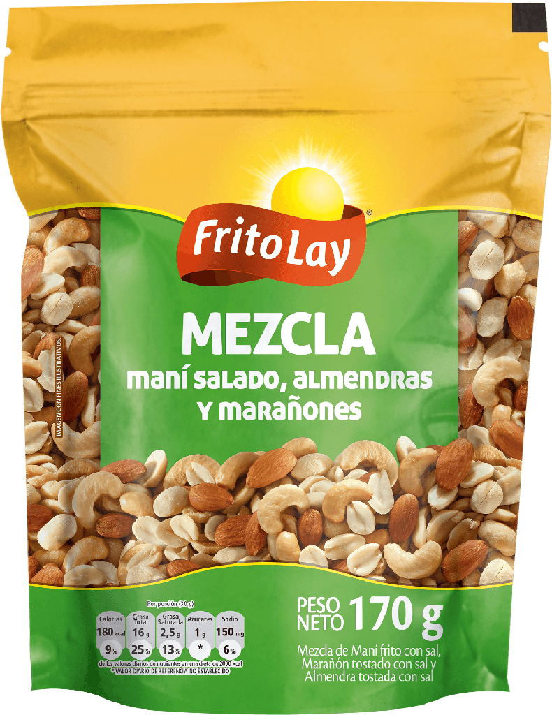 FRITOLAY MIX MEZC NUEC 170G