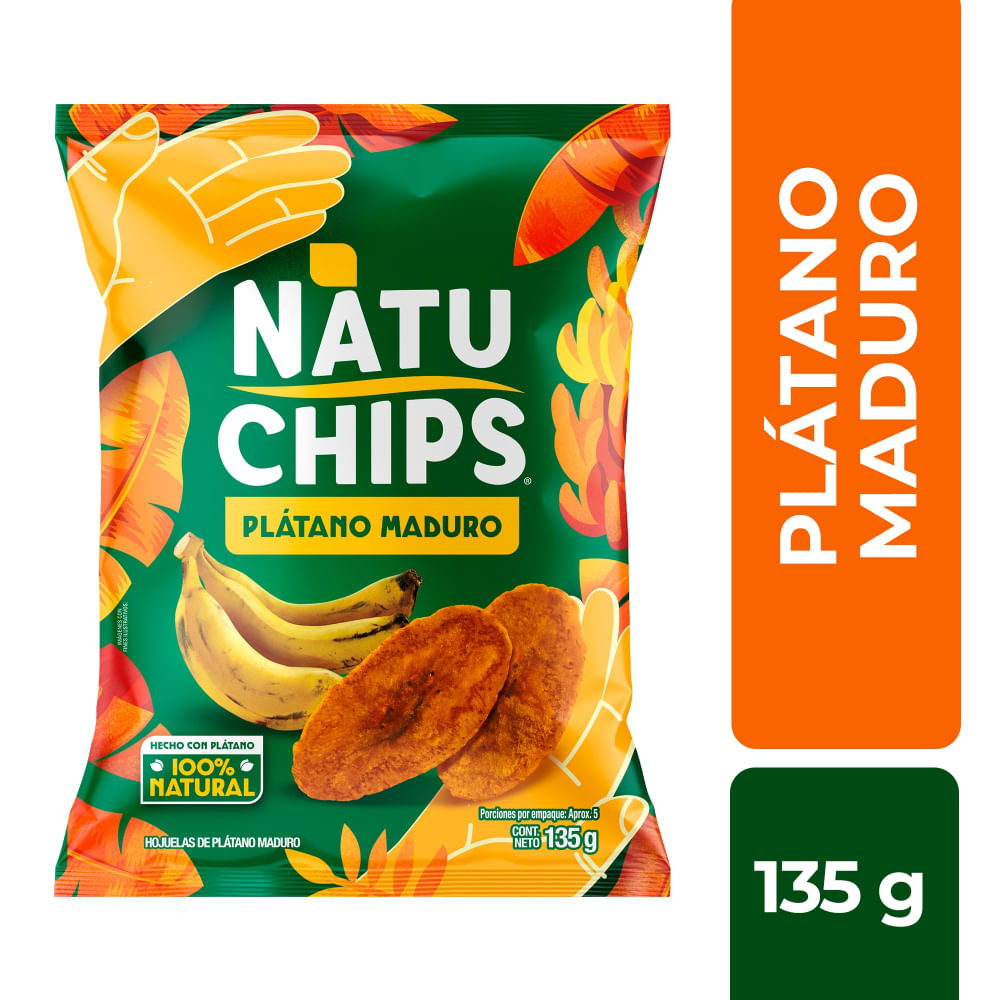NATUCHIPS PLATANO MADURO 135G