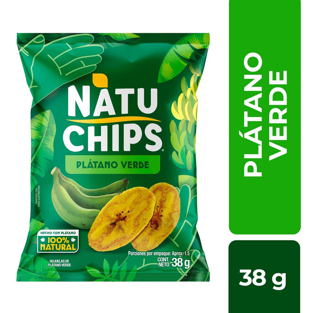 NATUCHIPS PLATANO VERDE 38G