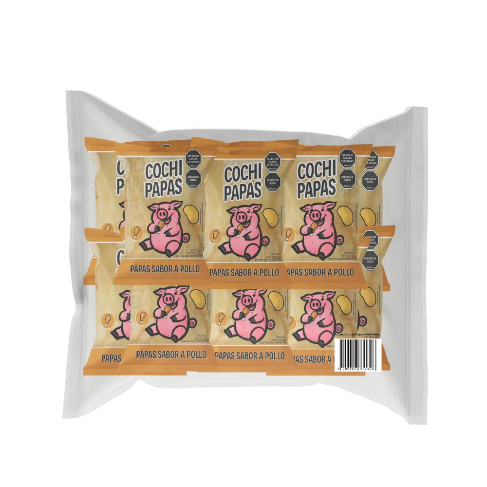 12 Pack Papas Pollo 20 GR