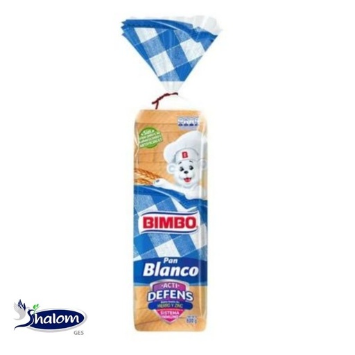 [EC8265] Pan Blanco Bimbo Actidefensis *600Grs