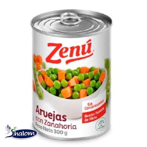 [EC171] Arveja C/Zanahoria Zenu *300Gr