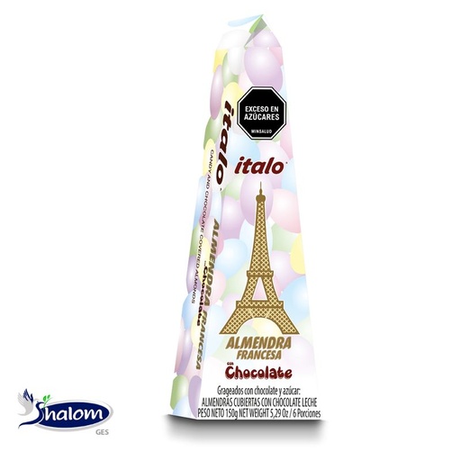 [EC4180] Almendra Francesa  Italo Cub Chocolate Torre *150Gr