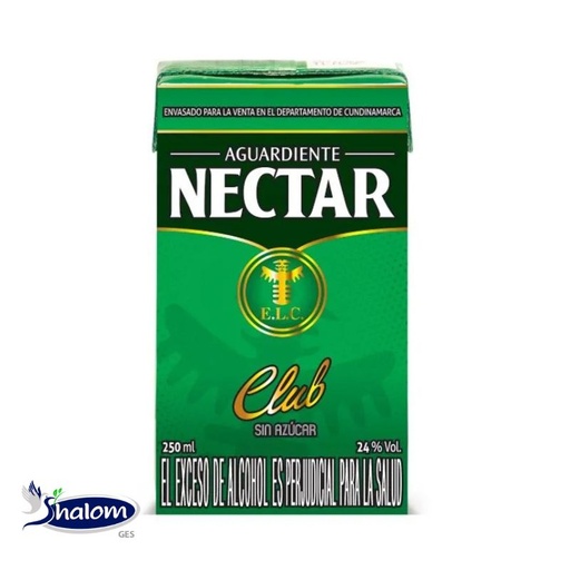 [EC2890] Aguardiente Nectar Club Tetra Pack *250Ml