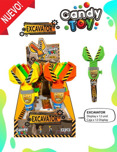 [EC] CANDY TOY EXCAVATOR - 1 UND
