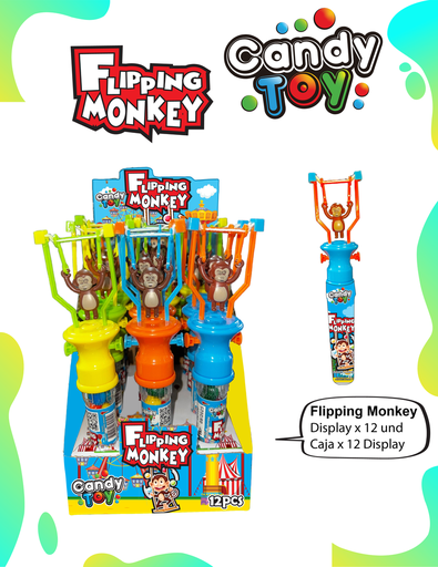 [EC] CANDY TOY FLIPING MONKEY - 1 UND
