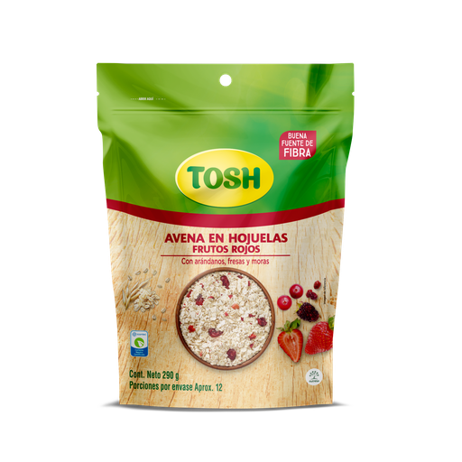 [EC1508] Tosh Avena Frutos Rojos 12Dpck X 290G