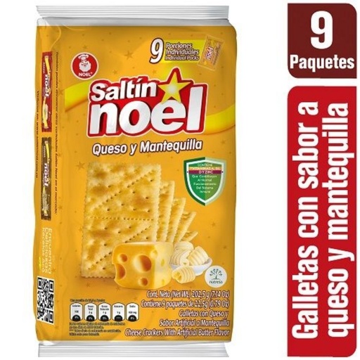 [EC1422] Galletas Saltinnoel Queso Mantequilla 9X3