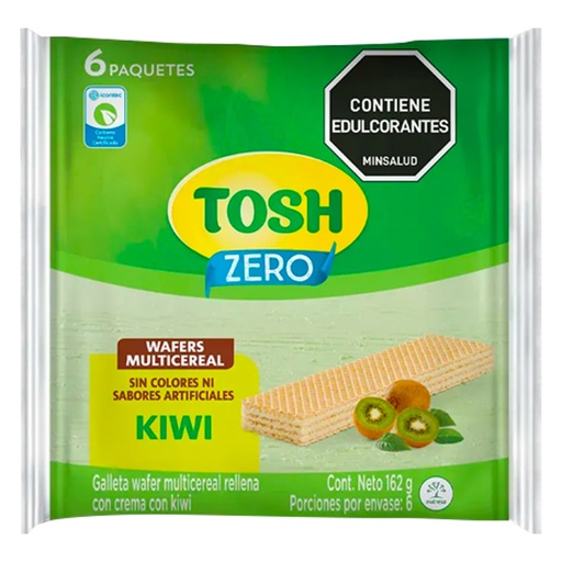 [EC1427] Galletas Tosh Wafer Multicereal Kiwi Bs X6