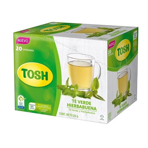 [EC1472] Infusión Tosh Verde hierba buena 24G 20Sob 20Un