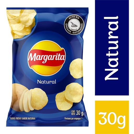 [EC1609] PAPAS MARGARITA NATURAL 30G