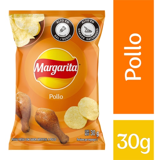 [EC1613] PAPAS MARGARITA POLLO 30G